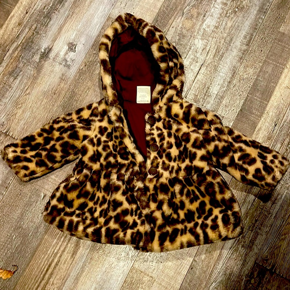 First Impressions Faux Fur Jacket For Baby